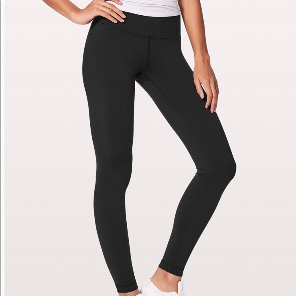 Lululemon Wunder Under High Waist Black Pant Sz 6